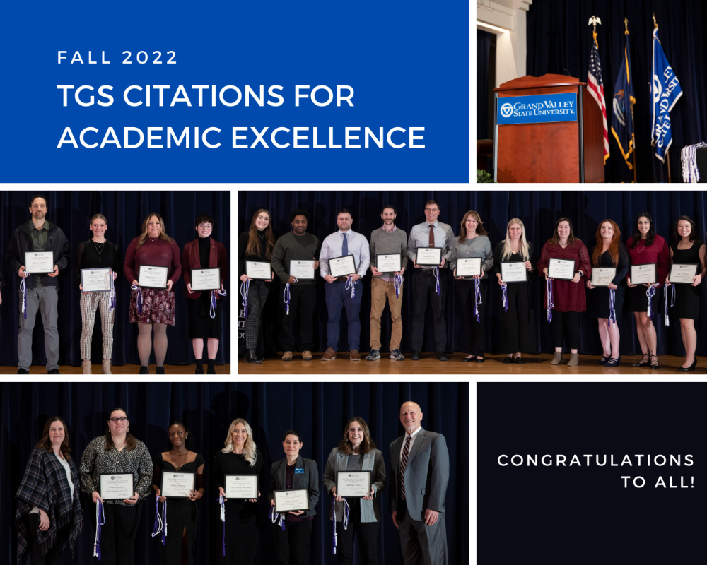 Students Recognized with the Fall 2022 Graduate School Citations